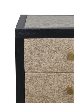 Mini Faux Leather Bedside