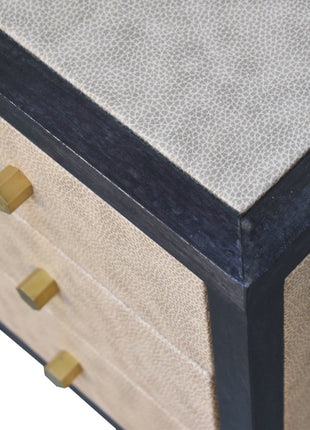 Mini Faux Leather Bedside