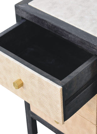 Mini Faux Leather Bedside