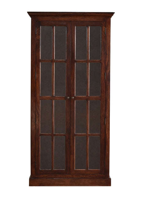 Tall Cherry Glazed Cabinet