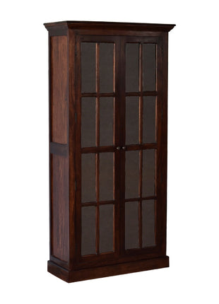 Tall Cherry Glazed Cabinet