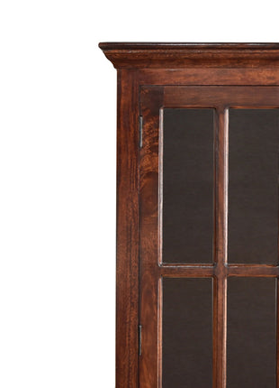 Tall Cherry Glazed Cabinet
