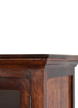 Tall Cherry Glazed Cabinet
