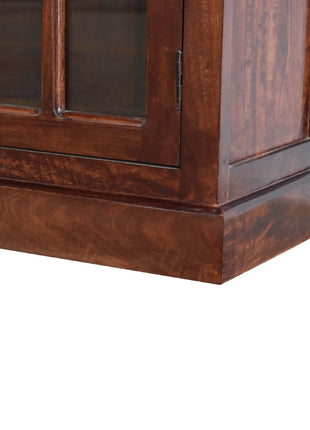 Tall Cherry Glazed Cabinet