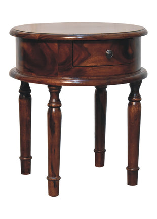 Honey finish Turned Leg Bedside