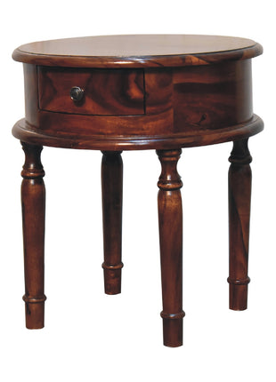 Honey finish Turned Leg Bedside