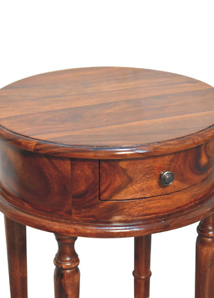 Honey finish Turned Leg Bedside