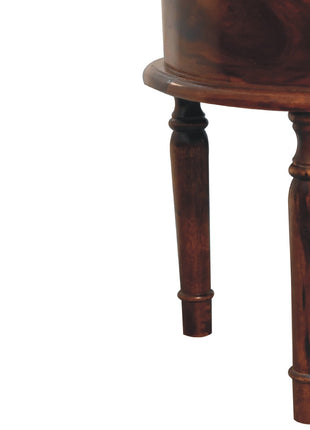 Honey finish Turned Leg Bedside