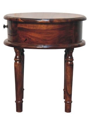 Honey finish Turned Leg Bedside