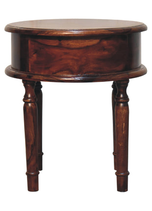 Honey finish Turned Leg Bedside