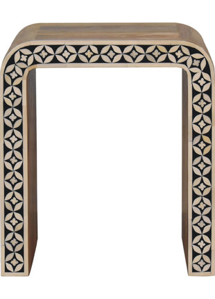 Edessa Bone Inlay End Table