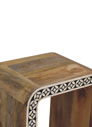 Edessa Bone Inlay End Table