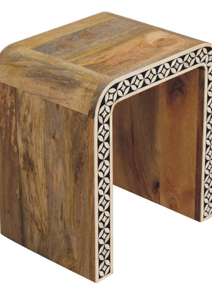 Edessa Bone Inlay End Table