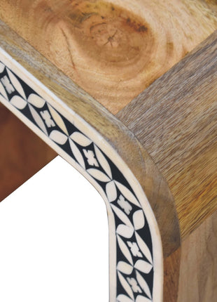 Edessa Bone Inlay End Table