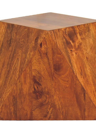 Mesa auxiliar abstracta de castaño