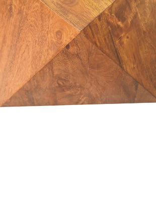 Mesa auxiliar abstracta de castaño