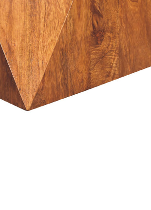 Mesa auxiliar abstracta de castaño