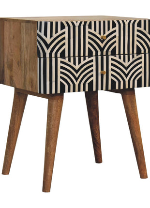 Edessa Bone Inlay Bedside