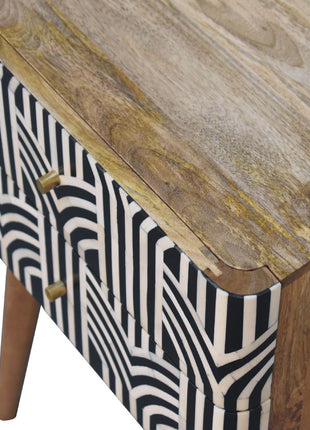 Edessa Bone Inlay Bedside