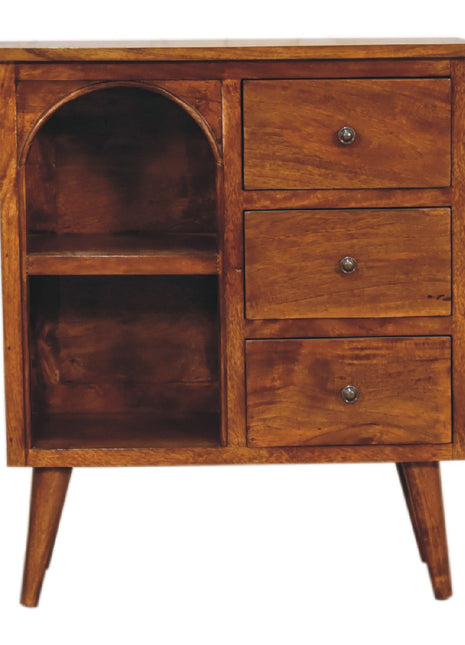 Chestnut Mixed Open Cabinet