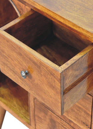 Chestnut Mixed Open Cabinet