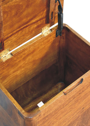 Chestnut Lid-up Storage Stool