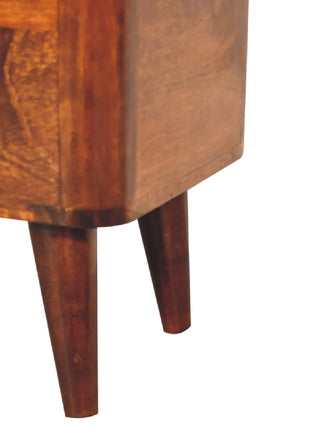Chestnut Lid-up Storage Stool