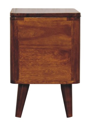 Chestnut Lid-up Storage Stool