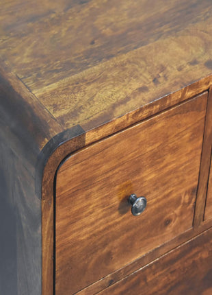 3 over 2 Curved Chestnut Chest