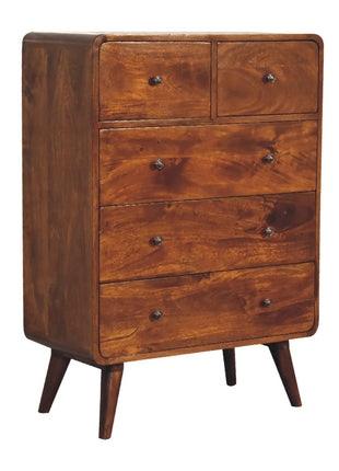 2 over 3 Curved Chestnut Chest