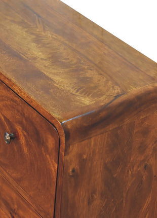 2 over 3 Curved Chestnut Chest