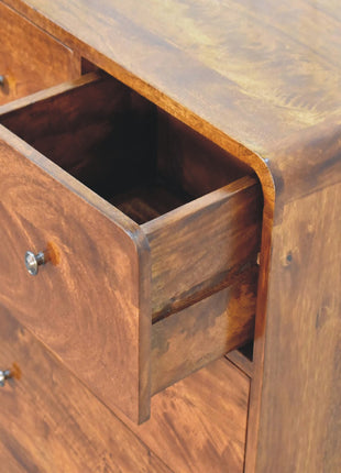 2 over 3 Curved Chestnut Chest