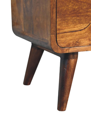 2 over 3 Curved Chestnut Chest