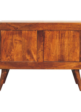 2 Drawer Curved Chestnut Chest