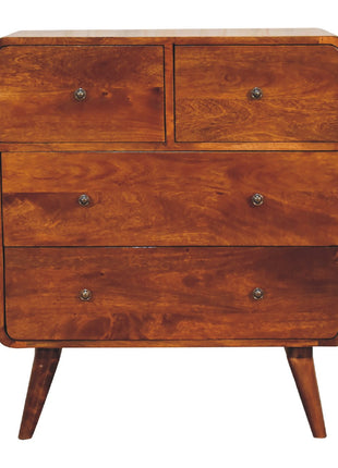 2 over 2 Curved Chesnut Chest