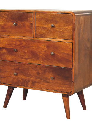 2 over 2 Curved Chesnut Chest
