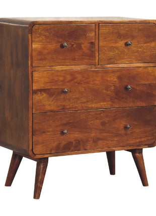 2 over 2 Curved Chesnut Chest