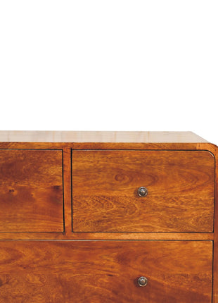 2 over 2 Curved Chesnut Chest