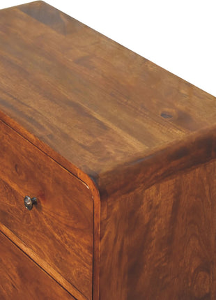 2 over 2 Curved Chesnut Chest