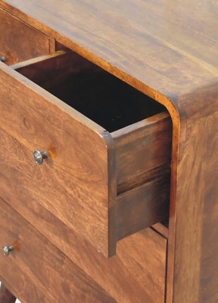 2 over 2 Curved Chesnut Chest