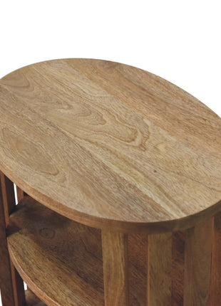 Ariella Double Shelf Oak-ish Bedside