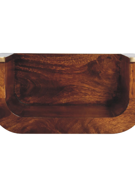 Indira Chestnut Floating Bedside