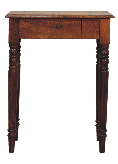 Chestnut Turned Leg Writing Desk