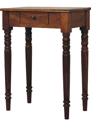 Chestnut Turned Leg Writing Desk