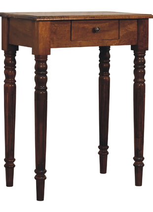 Chestnut Turned Leg Writing Desk