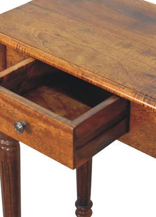 Chestnut Turned Leg Writing Desk