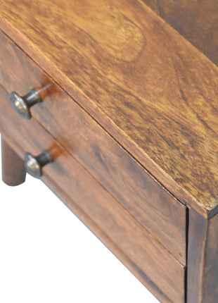 Mini Chestnut Modern Bedside