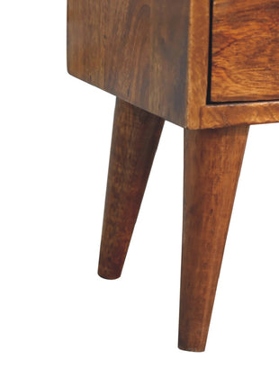 Mini Chestnut Modern Bedside