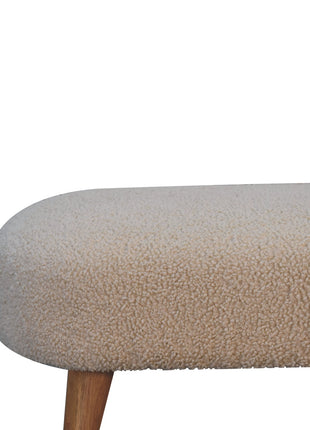 Boucle Hallway Bench