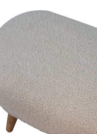 Boucle Hallway Bench